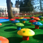 Outdoor children playground area
